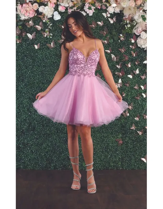 Fit & Flare Short Homecoming Party Dress