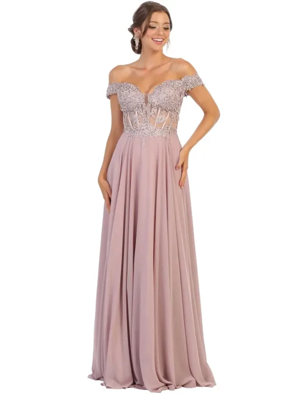 Off Shoulder Formal Dress