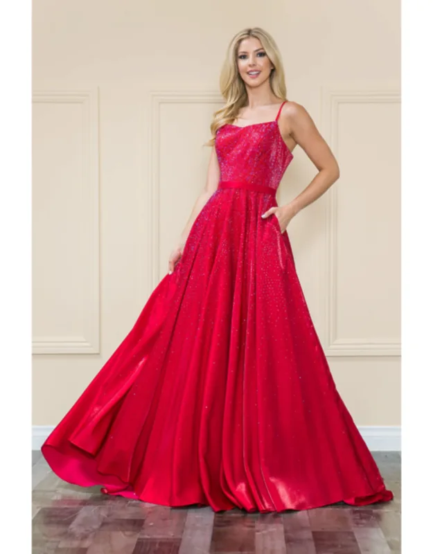 A-line Glitter Prom Dress