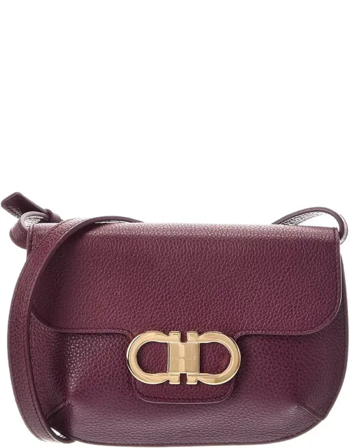 Gancini Leather Shoulder Bag