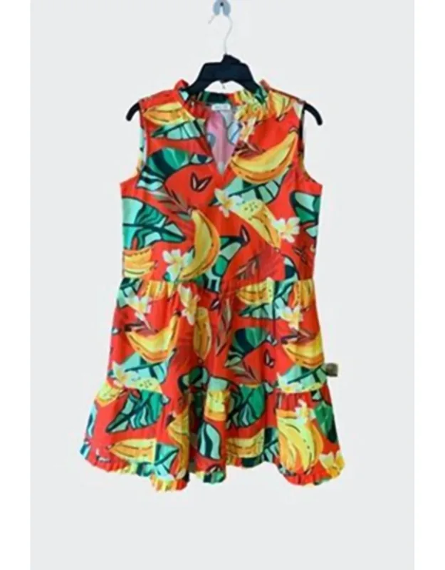 Kyra Split V-neck Short Dress