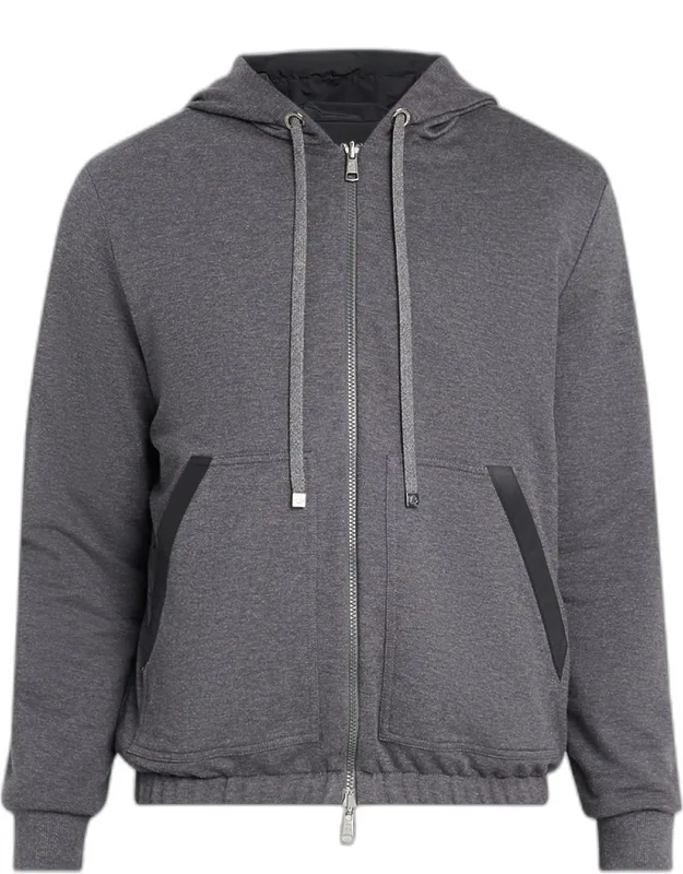 Reversible Fleece Zip Hoodie