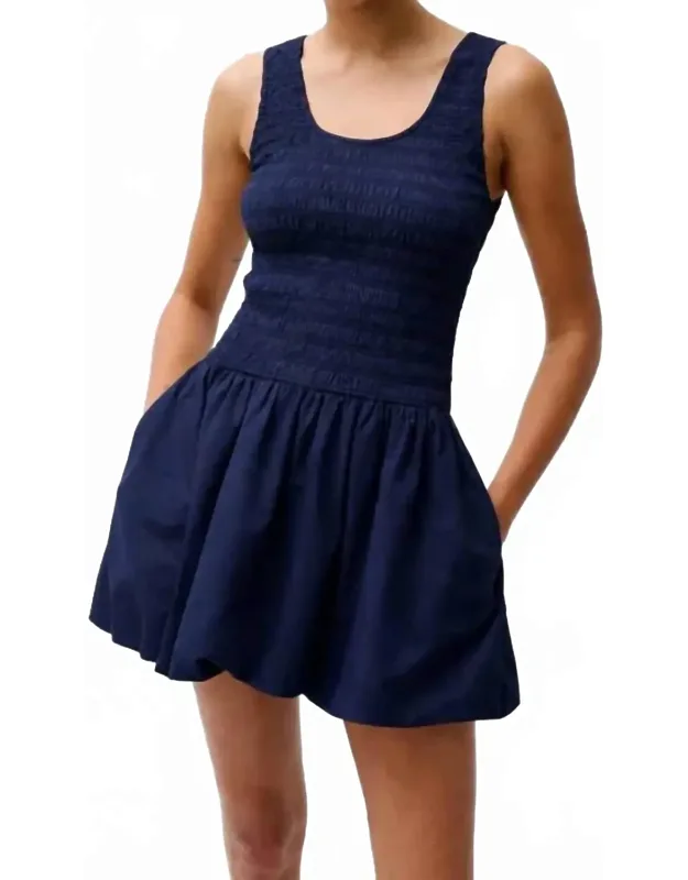 Ilona Bubble Hem Mini Dress
