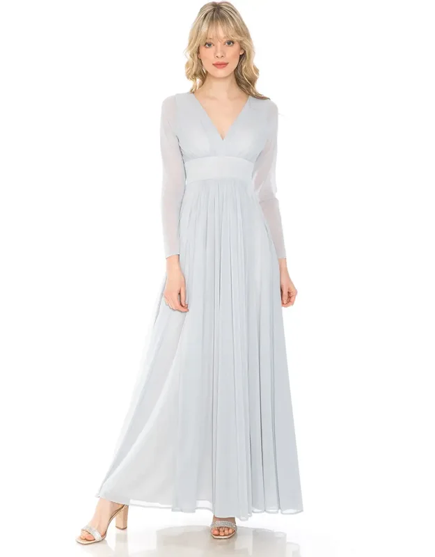 Simple Long Sleeve Modest Dress