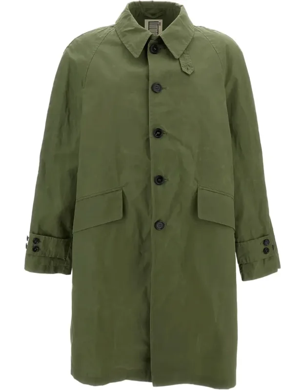 Mid-length Coat With Classic Collar