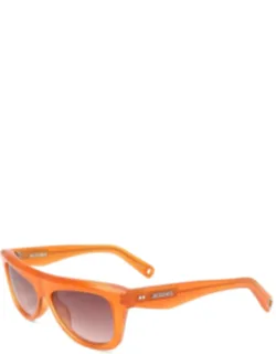 Jacquemus Jac58 Sunglasses With Gradient Brown Lenses And Uv Protection