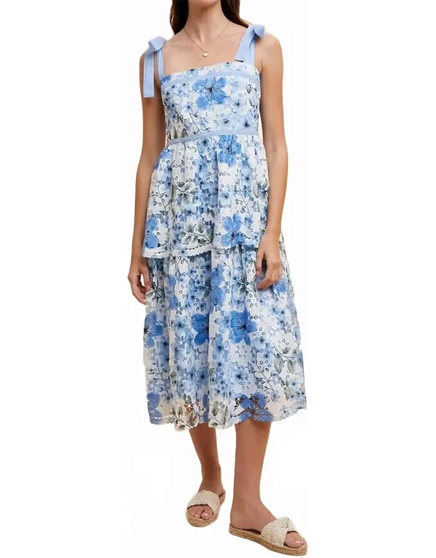 Crochet Lace Floral Maxi Dress