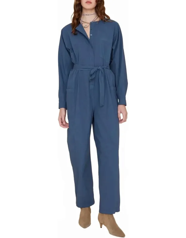 Button-front Jumpsuit