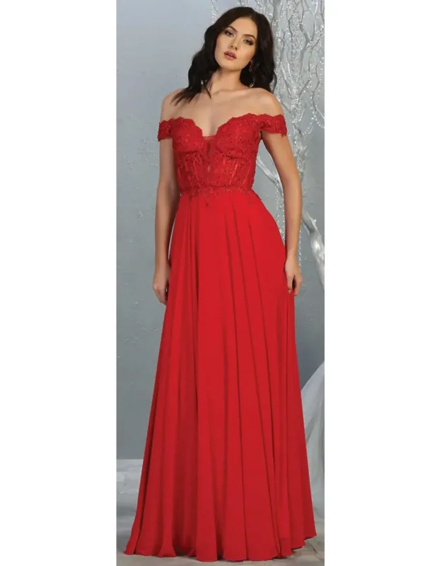 Off Shoulder Formal Dress