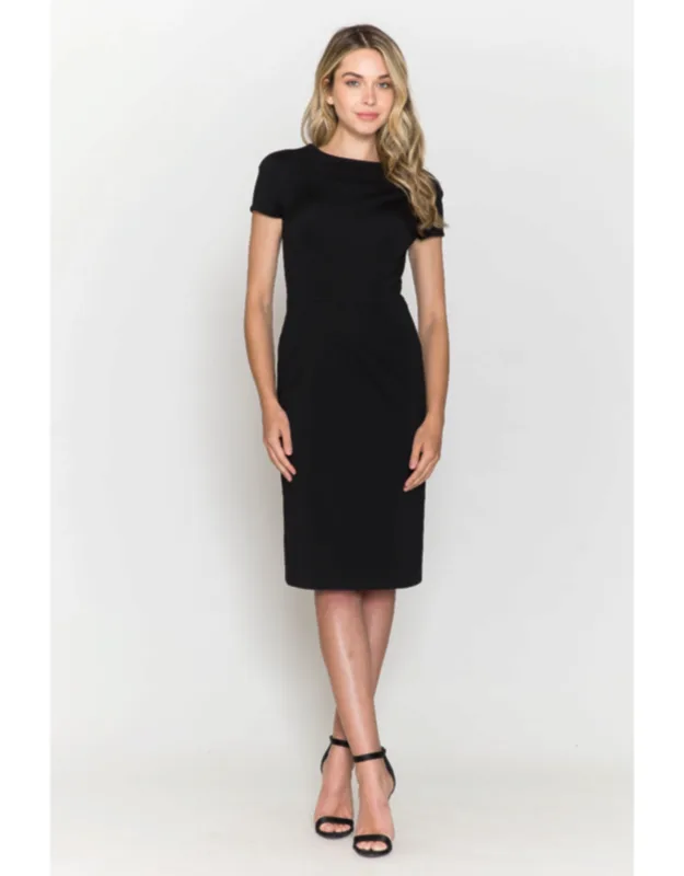 Simple Short Cap Sleeve Dress