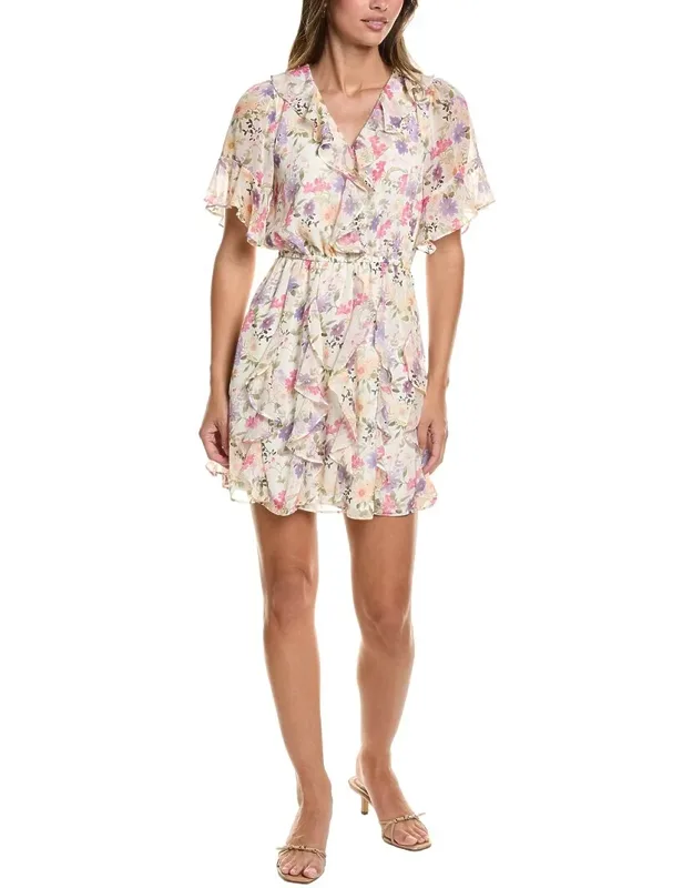 Waterfall Ruffle Mini Dress