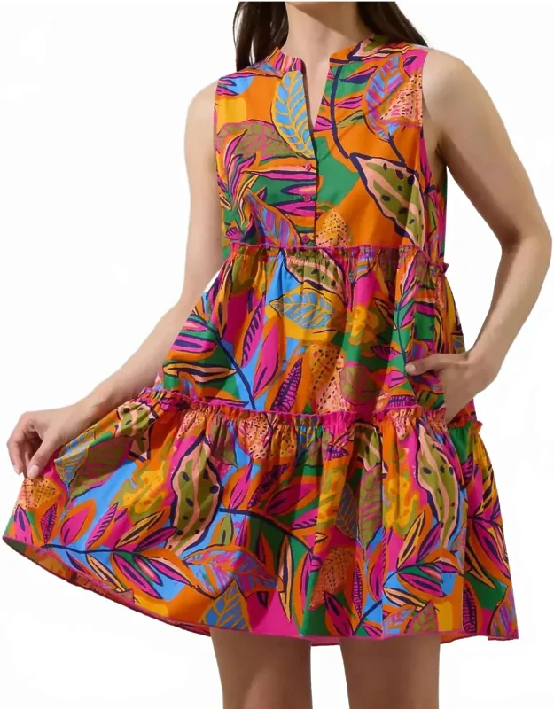 Milana Adrina Shift Tiered Mini Dress