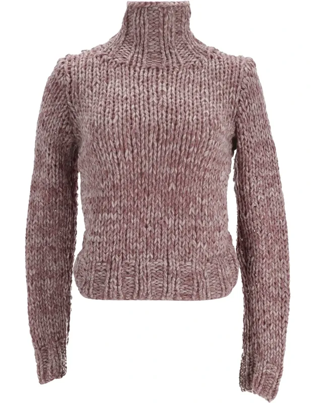 Cable Knit Turtleneck Sweater