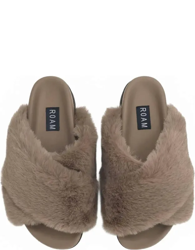 Cloud Faux Fur Slippers