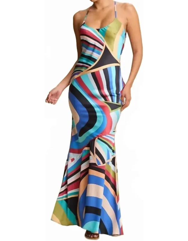 Maxi Lace Up Dress