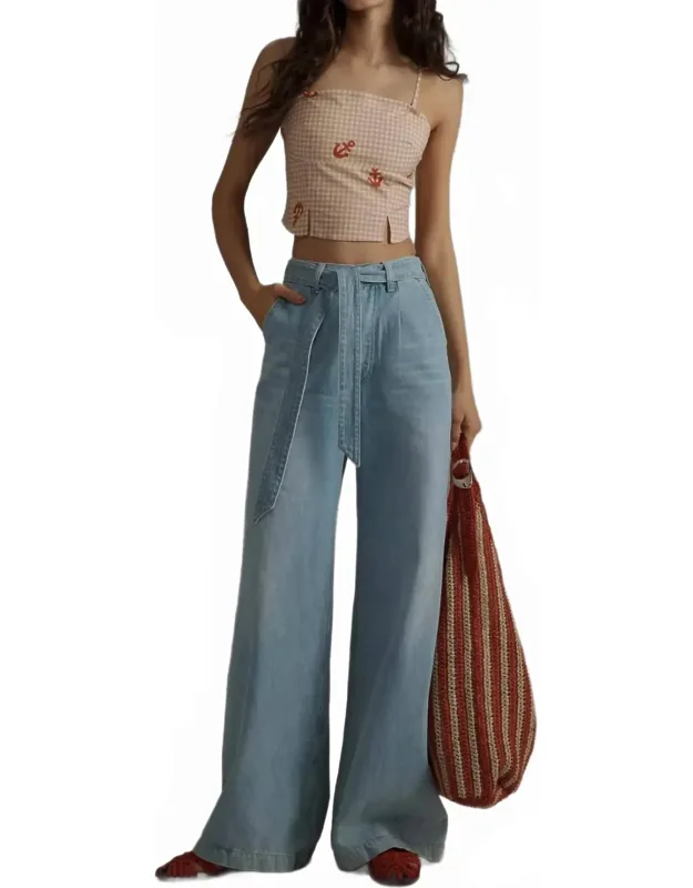 Wide Leg Jeans - 34" In Luna