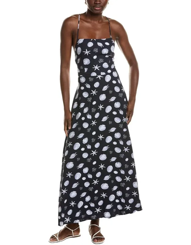 Linen-blend Maxi Dress