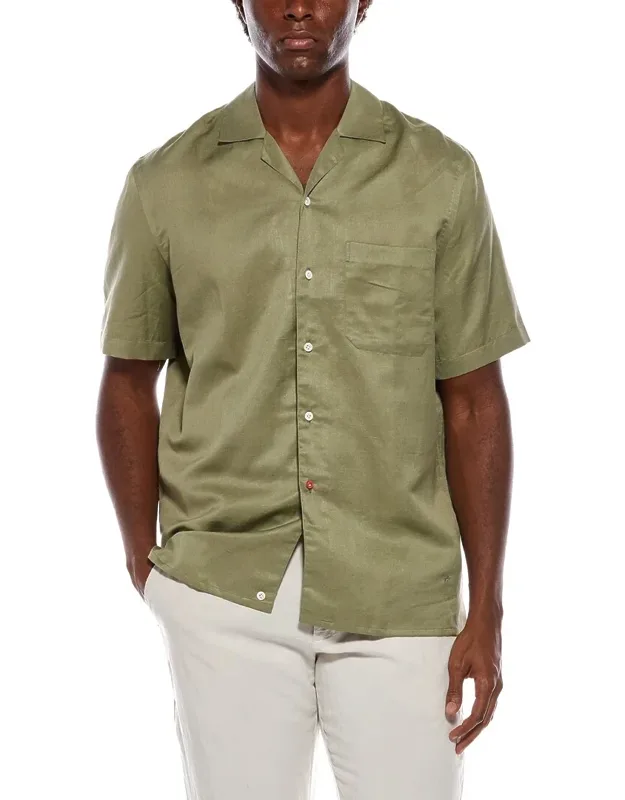 Linen & Silk-blend Sport Shirt