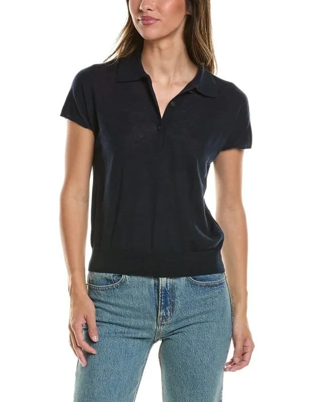 Wool-blend Knit Polo Shirt