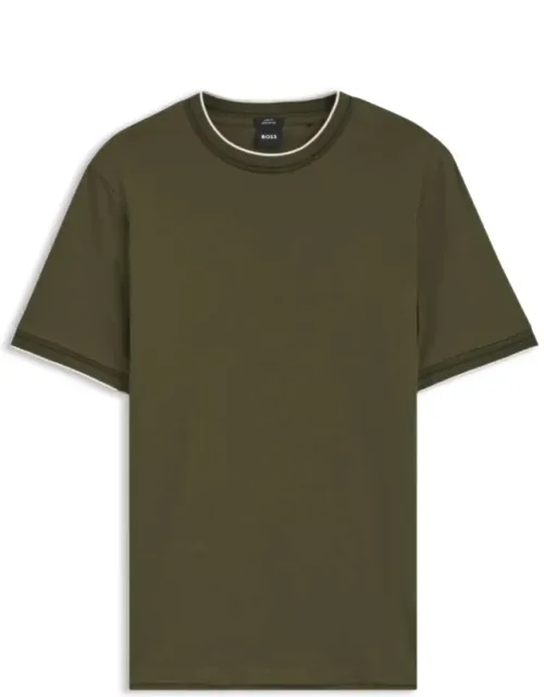 Cotton T-shirt With Crew Neck
