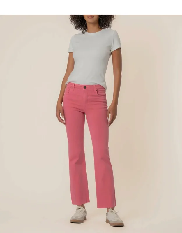 Kelsey High Rise Ankle Flare Jean With Figure-flattering Design And Stretchable Fit