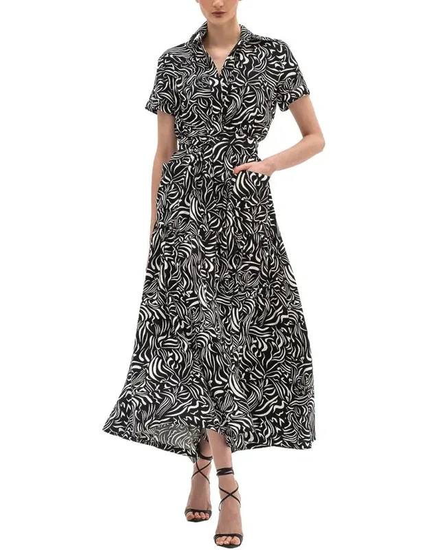 Sleeveless Linen-blend Midi Dress