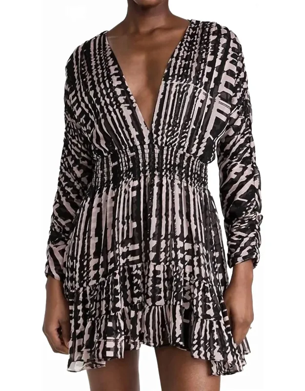 Chiara Dress In Holiday Abstraction