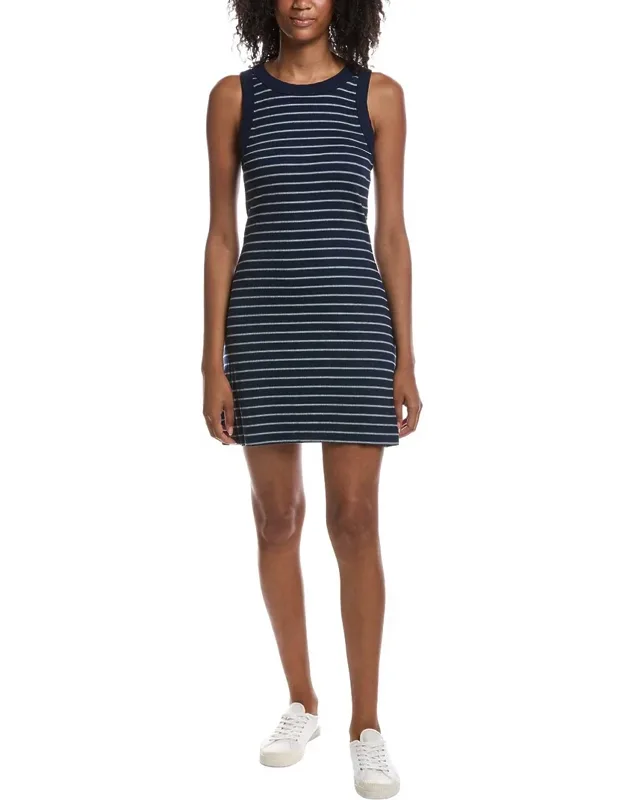 Pearl Striped Mini Dress