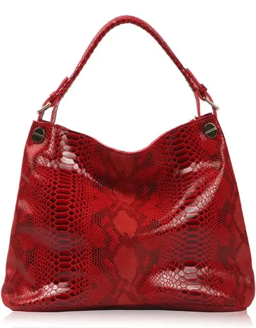 Resort Snake Skin Print Handbag