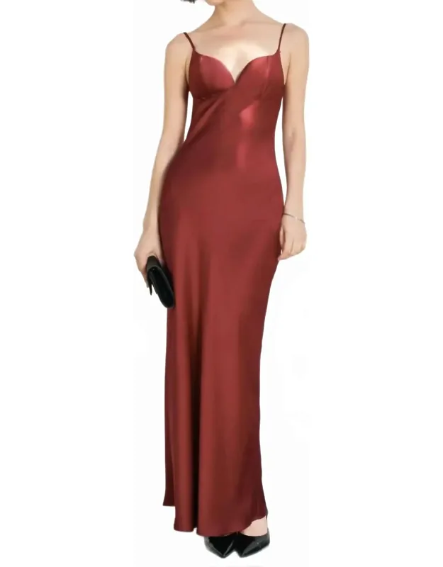 Satin Maxi Dress