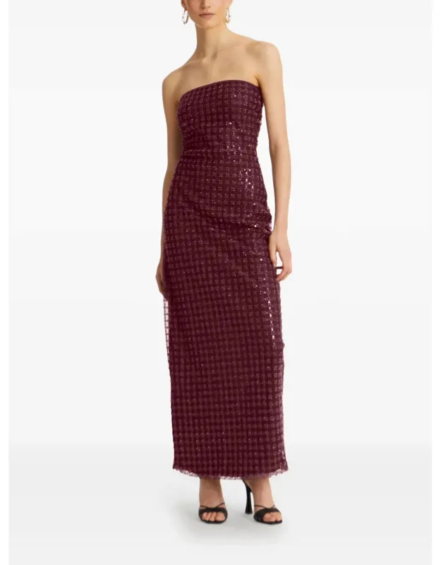 Beaded Maxi Tube Dress