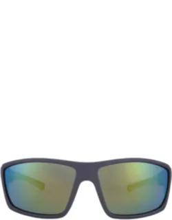 Polarized Orange Mirror Wrap Sunglasses