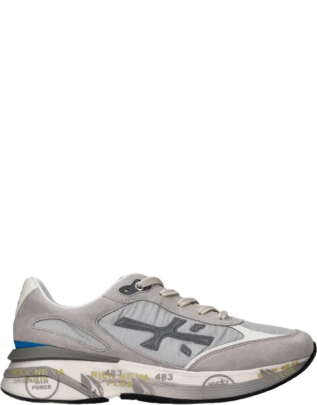 Leather And Canvas Trainers