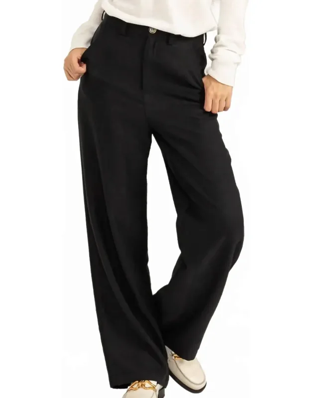 Straight Cut Corduroy Pants