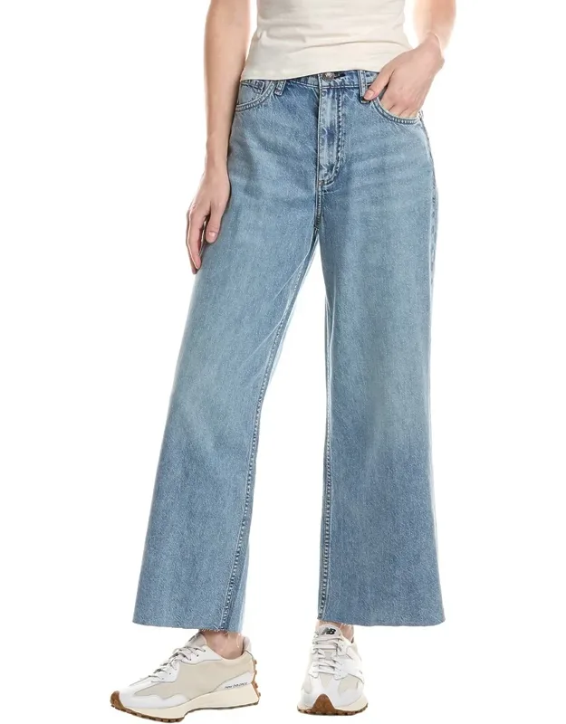Featherweight High Rise Ankle Wide Jeans