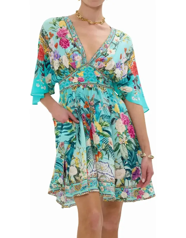 Waisted Dress In Gardens Of Queluz