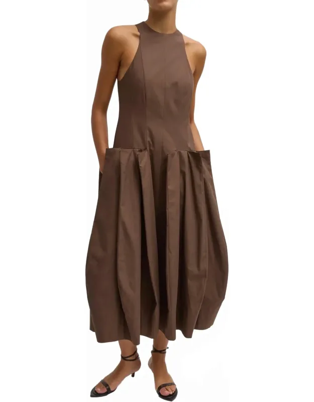 Pinched Pleat Dress
