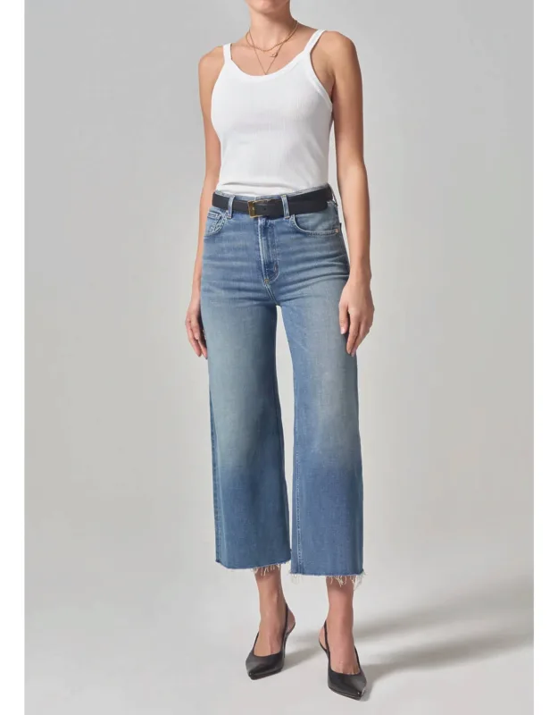 Cropped Wide-leg Jeans