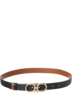Gancini Reversible Leather Belt