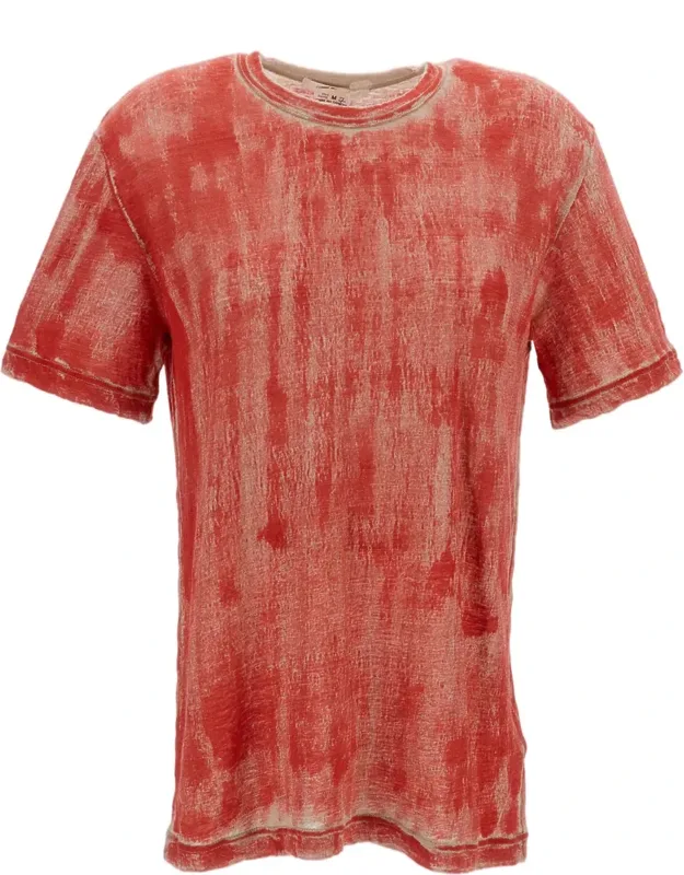 Faded Effect Ramie T-shirt