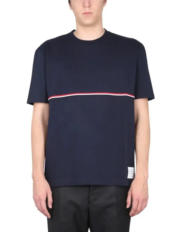 T-shirt With Bold Horizontal Stripe And Relaxed Fit