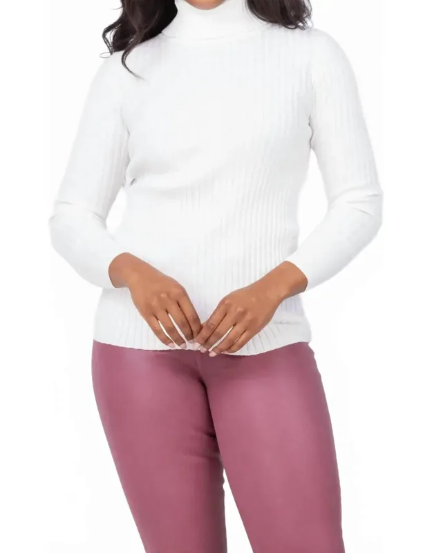 Cotton Cashmere Turtleneck Sweater