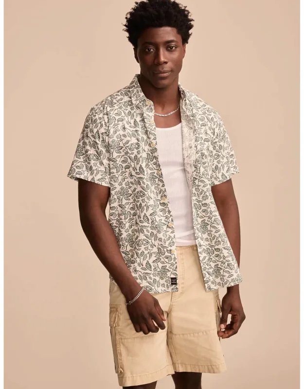 Floral Printed Short Sleeve Shirt