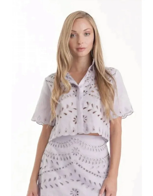 Embroidered Cotton Top