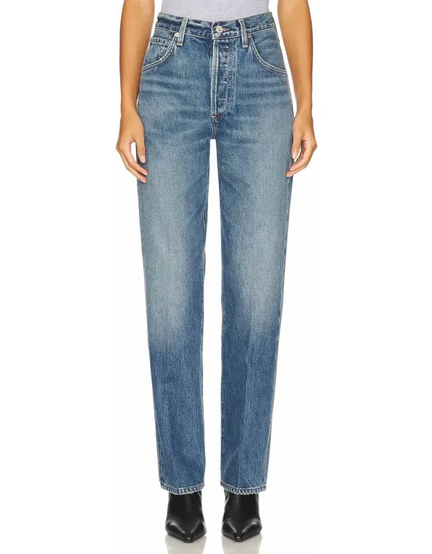 Baretta Relaxed Straight Jeans With Vintage-inspired Look