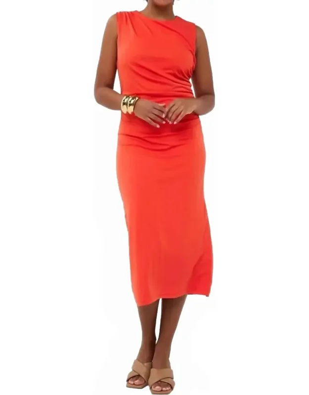 Denia Long Gathering Dress