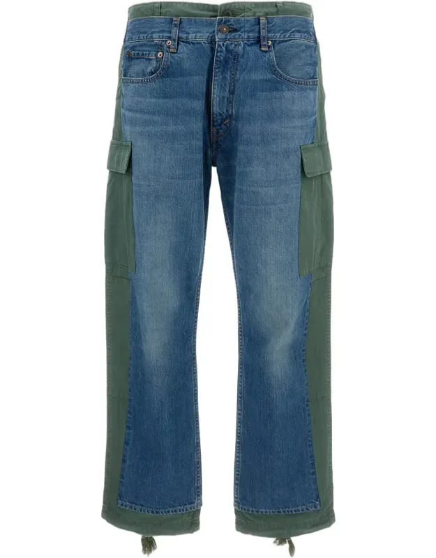 Hybrid Panelled Denim Jeans