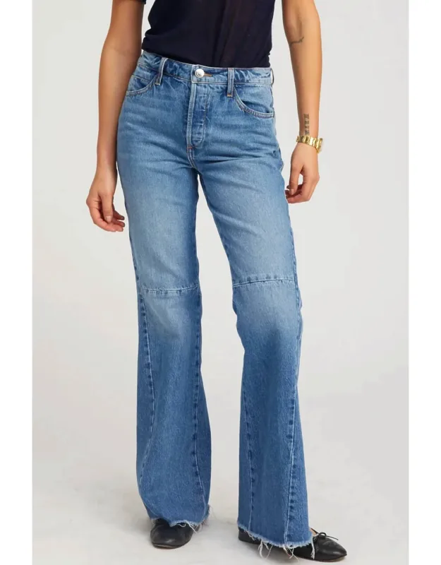 5 Pocket Patch Flare Jeans