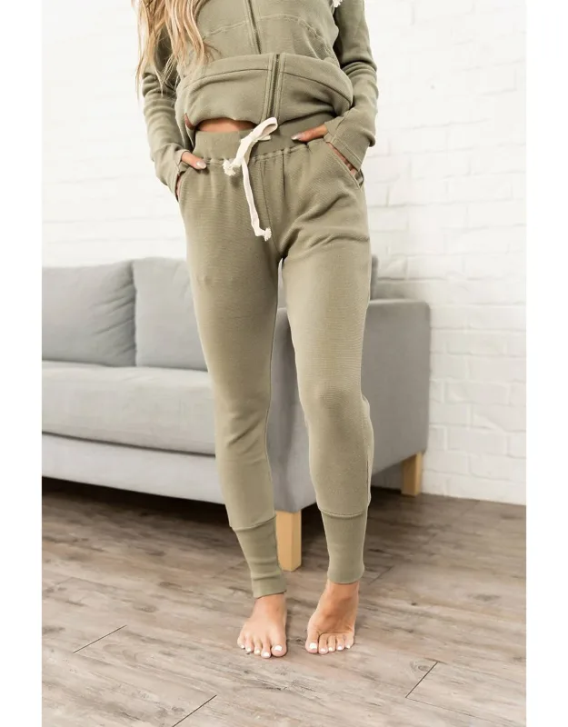 Waffle Knit Joggers