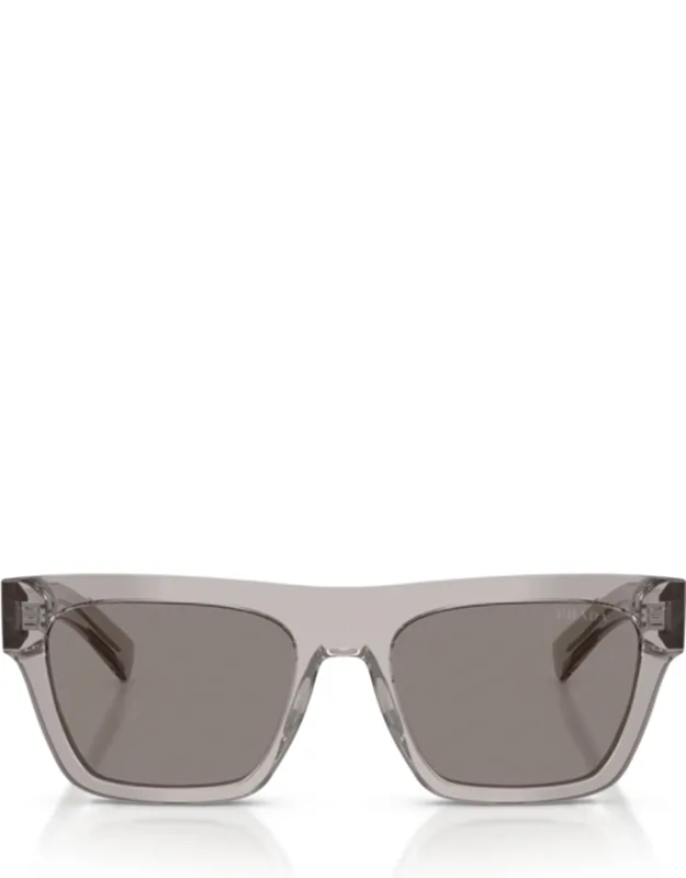 Grey 0pr C03s Translucent Acetate Bold Rectangular Sunglasses